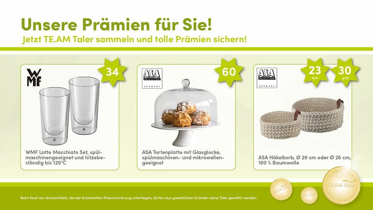 TE.AM Apotheken Talerprämien