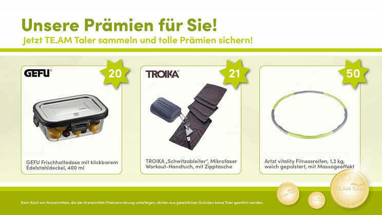 TE.AM Apotheken Talerprämien
