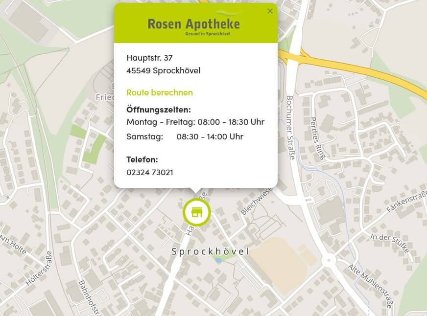 Rosen Apotheke Telefon Oeffnungszeiten