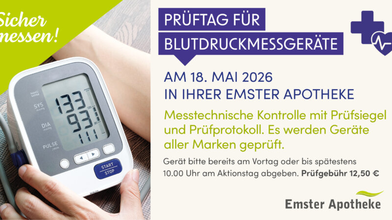 Blutdruckmessgeräte Prüftag Beitragsbild