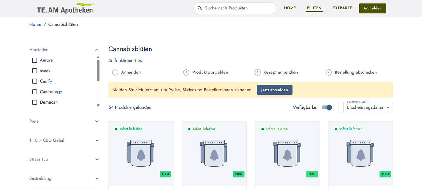 Cannabisblüten Aus Der TE.AM Apotheken