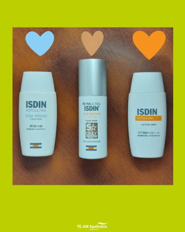☀ Ready für den Sommer? ☀ 
Wir machen eure Haut fit für die Sonne – mit einem ISDIN Sommer Set! 💛 
Und das Beste: DU kannst alle 3 Produkte gewinnen!

✨ Das steckt drin: 
💙 Solar Allergy – ideal bei Sonnenallergie 
🤍 Age Repair Color – getönter Sonnenschutz mit Anti-Aging-Power 
🧡 Active Unify – schützt und sorgt für ein ebenmäßiges Hautbild 

🔆 Drei Lieblinge. Ein Gewinner. 🔆 

👉 So machst du mit: 
💬 Kommentiere mit deinem Lieblings-Urlaubsort 
👥 Markiere eine Freundin oder einen Freund 
📲 Teile den Beitrag in deiner Story & markiere uns = Extra-Los 🎁 

Teilnahmeschluss ist der 01.06.2025 um 20 Uhr.
Wir drücken euch die Daumen! 🍀

Werbung @isdin @isdindeutschland 

Gewinnspielrichtlinien:
Dieser Wettbewerb steht in keiner Verbindung mit Instagram oder ISDIN. Der Gewinner wird nach dem Zufallsprinzip ermittelt und zeitnah ausschließlich über unseren Account per DM benachrichtigt. Teilnehmer müssen mindestens 18 Jahre alt sein und einen Wohnsitz in Deutschland haben. TEAM Apotheken Mitarbeiter und deren Angehörige sind von der Teilnahme ausgeschlossen.
Die Datenverarbeitung erfolgt ausschließlich zur Durchführung des Gewinnspiels. Eine Weiterleitung der Daten an ISDIN erfolgt nicht. Nach Beendigung des Gewinnspiels werden die erhobenen Daten gelöscht. Sollten die Gewinner aus der Nähe von Sprockhövel oder Wuppertal kommen, kann der Gewinn abgeholt werden. Ansonsten erfolgt der Versand über den Postweg. Eine Barauszahlung und Rechtsweg ist ausgeschlossen.
#ISDIN #Gewinnspiel #Sommerhaut #Apotheke #SonnenschutzLiebe #gesundvorort #team_apotheken